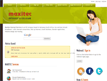 Tablet Screenshot of blog.maxitec.co.za